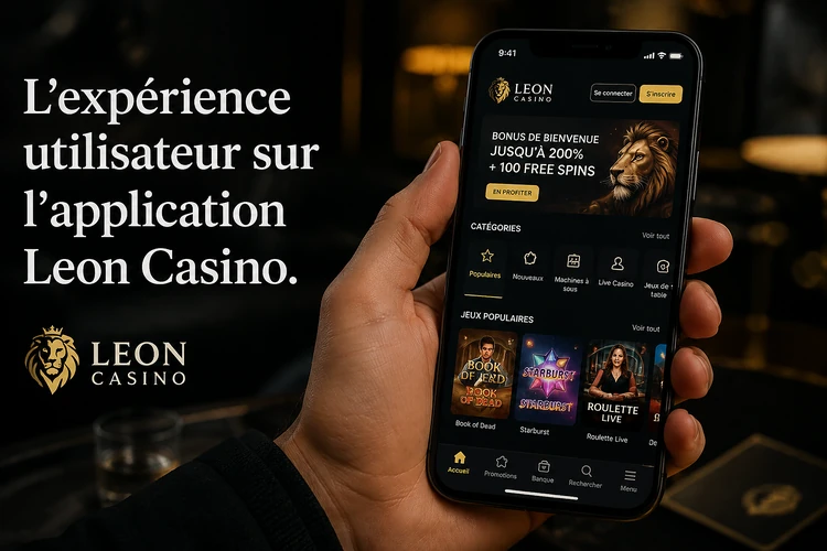 L'expérience utilisateur sur l'application Leon Casino