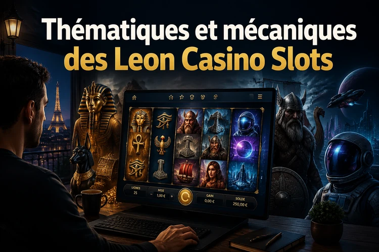 Explorer les thématiques et mécaniques des leon casino slots